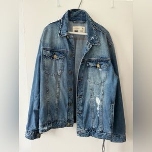 Kith Blue Denim Jacket Gold Buttons